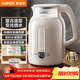 蘇泊爾（SUPOR）電水壺1.5L玻璃內膽電熱水壺 316L不銹鋼燒水壺 多段恒溫電子保溫 母嬰沖奶粉 SW-15E36L