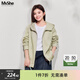 MsShe【針織棉】大碼女裝2026春裝胖mm巨好看連帽雙拉鏈衛衣外套 青檸色26年3月20日到貨 3XL