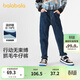 巴拉巴拉童裝兒童褲子男童長(cháng)褲秋冬裝寶寶直筒褲加絨時(shí)尚潮酷