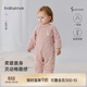 babylove嬰兒連體衣秋冬季寶寶夾棉保暖衣服哈衣爬爬服純色加厚棉襖棉服