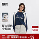 森馬（Semir）[商場(chǎng)同款]哈利波特聯(lián)名長(cháng)袖T恤女2025oversize秋裝101525101010