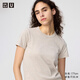 優(yōu)衣庫合作款女裝大師T圓領(lǐng)T恤短袖正肩素色白T474404 31 米色 L /160/88A