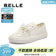 百麗（Belle）便捷兩穿德訓鞋女商場(chǎng)同款牛皮百搭小白鞋D8Y1DCM5預售 米色 38 (240mm)