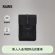 Rains防水面料電腦包雙肩包休閑通勤旅行男女Backpack Mini/13020 黑色