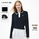 LACOSTE法國鱷魚(yú)女裝秋冬25新款高爾夫系列Polo領(lǐng)長(cháng)袖針織衫|AF8544 HHW/藏青色/白色拼色 S 36