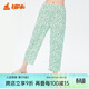 銅牛居家女睡褲春夏家居長(cháng)褲 田園碎花-白-綠 170/95 