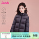 笛莎（DEESHA）童裝女童羽絨服2025秋冬新款兒童輕薄羽絨外套中大童女孩外套 黑色 165 【充絨量：104.1 g】