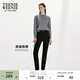 Teenie Weenie【涼感】小熊春季簡(jiǎn)約修身小腳牛仔褲小個(gè)子長(cháng)褲女款 黑色 S (160)