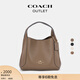 蔻馳（COACH）奧萊女士女包HADLEY 21號半月包單肩斜挎包菜籃子通勤 深褐色