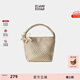 ECODAY編織托特包通勤包女包大容量單肩手提包送女友生日禮物 My dear friend-B014X 香檳色 小號