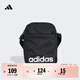 adidas健身斜挎運動(dòng)包男女阿迪達斯官方JE8341 黑色/白色   NS