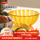 利快北歐花瓣沙拉碗意大利進(jìn)口創(chuàng  )意水果盤(pán)果盤(pán)餐具擺件 【花瓣碗】琥珀黃 300ml