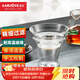 金灶（KAMJOVE） 茶濾茶斗耐熱玻璃茶漏功夫茶具配件茶隔濾茶渣茶器公道杯 GO-08 透明茶漏