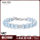 AWNL刺梨薔薇海藍寶水晶手鏈女手串小眾輕奢時(shí)尚飾品送女友生日禮物 【品牌禮盒】海藍寶手鏈 XS碼 推薦手圍13.5-15CM