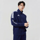 阿迪達斯（adidas）外套男2026春季新款針織立領(lǐng)夾克外套防風(fēng)棉質(zhì)運動(dòng)服 藍白 L