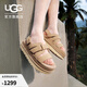 UGG夏季新款女士時(shí)尚舒適純色魔術(shù)貼金星格里姆休閑涼鞋 1175122 MDSD | 芥菜籽色 37