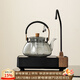 唐豐玻璃泡茶壺煮茶器套裝家用自動(dòng)上水電陶爐煮茶燒水壺辦公室養生壺 時(shí)光電陶爐+星晴提梁壺(鉛灰)
