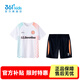 361°【商場(chǎng)同款】童裝男童足球套裝年夏季新款中大童套裝 本白/經(jīng)典黑 150 cm