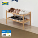 宜家（IKEA）【新品】VASSKAR瓦斯夏鞋架玄關(guān)簡(jiǎn)易鞋柜多層收納架 【新品】鞋架竹 60*30*35cm