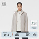 KOLON SPORT/可隆羽絨三合一夾克 女子防風(fēng)透濕戶(hù)外沖鋒衣2級 LKJK5WNT12-GR 米灰色 S 160/84A