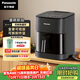 松下（Panasonic）雙核熱循環(huán)多功能全景可視家用全自動(dòng)無(wú)油5L大容量無(wú)需翻面 空氣炸鍋NF-KZ500-K