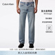Calvin KleinJeans【免費改褲復刻90系列】四季款男士ck淺藍色美式直筒牛仔褲 RJJ-牛仔淺藍 33