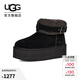 UGG秋季新款女士舒適保暖厚底休閑短筒雪地靴懶人毛毛鞋 1144041 BLK | 黑色 37 鞋款偏小，建議拍大一碼