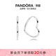 潘多拉（PANDORA）俏皮愛(ài)心耳環(huán)925銀非對稱(chēng)心形百搭小眾高級感生日禮物 俏皮愛(ài)心 One size