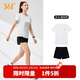 361°跑步運動(dòng)套裝女士春夏季衣服新款速干短袖短褲兩件套662524001H-1