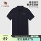 駱駝（CAMEL）戶(hù)外速干T恤短袖翻領(lǐng)冰感抗皺透氣吸汗運動(dòng)防曬上衣A15BZ01058
