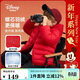迪士尼寶寶（Disney Baby）兒童輕薄羽絨服男女童連帽外套中大童裝春季保暖外套 紅色 140
