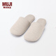 MUJI 男女通用 柔軟可水洗拖鞋室內家居鞋26年春季 JKAB4A6S 淺米色 38 碼/M/240mm(2.0)