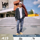 Lee25新品726標準中腰直筒丹寧回潮中藍色男牛仔褲