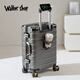 Walker Shop行李箱多功能20-28英寸拉桿箱杯架密碼登機箱出行旅行箱usb接口 深灰 26英寸