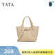 他她（TATA）氣質(zhì)通勤手提包女包包菜籃子包水桶包秋新款X3385CX4 杏色 F