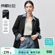 尚都比拉2025年春秋新款休閑氣質(zhì)西裝外套女職業(yè)通勤面試小西服 黑色 M