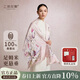 上海故事真絲絲巾禮盒100%桑蠶絲14姆米素縐緞送媽媽生日婦女節禮物圍巾