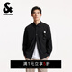 杰克·瓊斯（JACK&JONES）商場(chǎng)同款男裝春季休閑商務(wù)寬松翻領(lǐng)長(cháng)袖襯衫男襯衣外套225305034 E40黑色 常規 M
