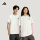 adidas簡(jiǎn)約通勤百搭休閑短袖T恤男女春季新款阿迪達斯官方輕運動(dòng)