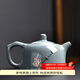 祥業(yè)官窯鋦釘茶壺泡茶專(zhuān)用功夫茶具單個(gè)小茶壺家用陶瓷中式茶具沏茶 官窯鋦釘茶壺-天青