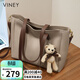 viney牛皮包包女包大容量托特包輕奢斜挎單肩包生日禮物品牌送女友老婆