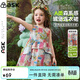 ASK JUNIOR森系嬰幼裙子純棉夏兒童油畫(huà)連衣裙無(wú)袖背心裙女童公主裙 120