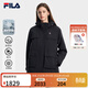 FILA 斐樂(lè )官方女士棉服2026春季新款時(shí)尚休閑連帽派克服保暖外套 傳奇藍-NV M 165/84A/M