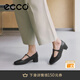 愛(ài)步（ECCO）單鞋女 26年春季新款輕奢商務(wù)通勤羊皮淺口粗跟高跟鞋 麗芙250613 黑色25061301001 36
