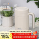 膳魔師（THERMOS）保溫杯600ml大容量男女士316鋼馬克咖啡杯泡茶水杯子TCMN-600S WH
