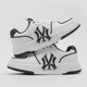 鞋子男款洋基隊新款莆田男鞋百搭休閑板鞋男運動(dòng)厚底情侶韓版鞋女 白黑（純原品質(zhì)）低幫 42