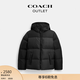 蔻馳（COACH）奧萊男士拼色羽絨夾克羽絨服外套冬季戶(hù)外保暖 黑色 XL