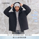 Calvin KleinJeans【防風(fēng)防水】秋冬男士ck90絨戶(hù)外潮流連帽派克羽絨服外套