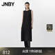 JNBY/江南布衣25春連衣裙優(yōu)雅風(fēng)琴百褶無(wú)袖圓領(lǐng)寬松H型長(cháng)裙5P3G12910 001/本黑 M