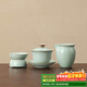 不拙汝窯三才蓋碗一人飲敬茶碗單個(gè)分茶器帶茶漏過(guò)濾網(wǎng)伴知蓋碗三件套